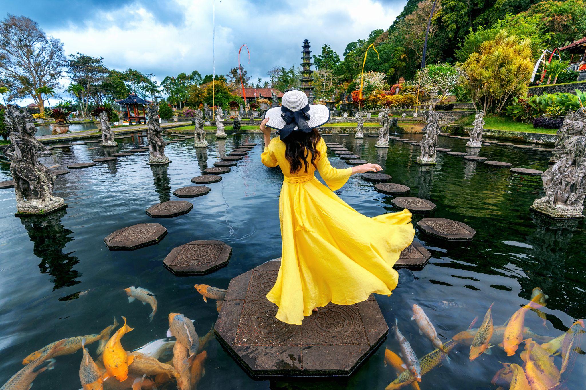 Bali island aerial view beaches and landscapes